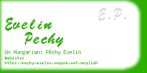 evelin pechy business card
